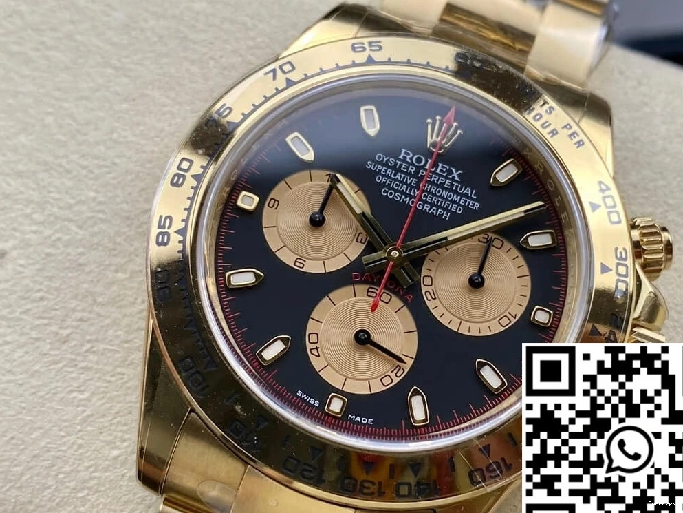 Clean Rolex M116508-0009 Cosmograph Daytona Gold Factory Yellow 1218